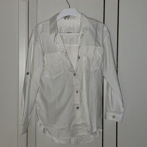 Ava. Designed in Australia white button down